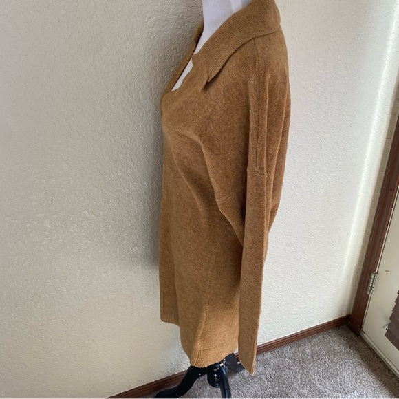 Abercrombie & Fitch Sweater Dress Long Sleeve Tight Knit Collared Short: L - Picture 5 of 10